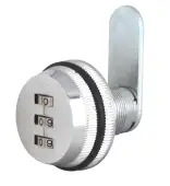 AS10467 - ASEC 3 Digit Combination Nutfix Camlock - 20mm Silver