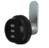 AS10466 - ASEC 3 Digit Combination Nutfix Camlock - 20mm Black