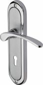 AMB6200-AP Heritage Brass Door Handle Lever Lock Ambassador Design Apollo Finish