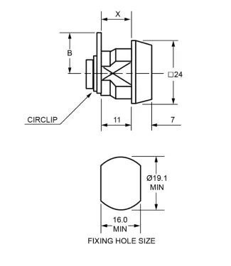 Click Here To Enlarge This Photo Of 1431 - Lowe & Fletcher 1363 Nut Fix Camlock - 11mm KD