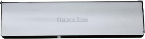 Click Here To Enlarge This Photo Of V860 280-PC Heritage Brass Interior Letterflap 280mm x 83mm Polished Chrome Finish