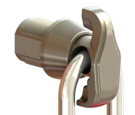 Click Here To Enlarge This Photo Of L33127 - Lowe & Fletcher 5720 Push-To-Turn 20mm Latch Lock - To Accept Padlock