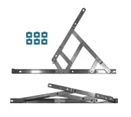 CH30118 - CHAMELEON Side Hung Restricted Friction Hinge With Packers 400mm Length x 13-17mm Stack Height LH