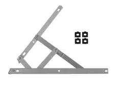 CH30115 - CHAMELEON Side Hung Egress Friction Hinge With Packers - 400mm Length x 13-17mm Stack Height
