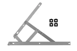 CH30112 - CHAMELEON Easy Clean Side Hung Egress Friction Hinge With Packers - 300mm Length x 13-17mm Stack Height