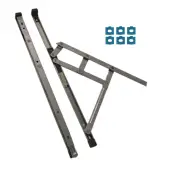 CH30158 - CHAMELEON Restricted Top Hung Friction Hinge Pair With Packers 13-17mm Stack - 600mm Length