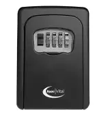 VT10262 - ASEC VITAL 4 Wheel Combination Key Safe Black - Boxed