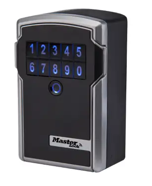 Click Here To Enlarge This Photo Of L30653 - MASTER LOCK Bluetooth Wall Mount Key Safe For Business Applications - 5441ENT