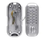 L25237 - LOCKEY LKS500 Digital Key Safe - Satin Chrome