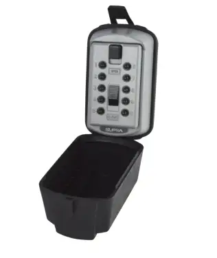 Click Here To Enlarge This Photo Of L12074 - SUPRA 001324 Slim Line Key Safe Complete With Cover - GRY Boxed