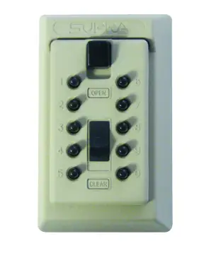 Click Here To Enlarge This Photo Of L12073 - SUPRA 001409 Key Safe Complete With Cover - Grey