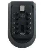 AS6106 - ASEC 6 Key - Key Safe Complete With Cover - Black