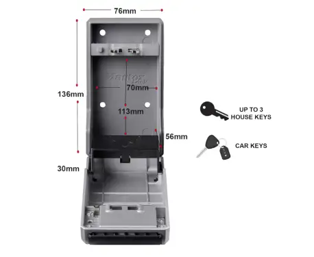 Click Here To Enlarge This Photo Of L33929 - MASTER LOCK 5481EURD Combination Key Box - Resettable Combination