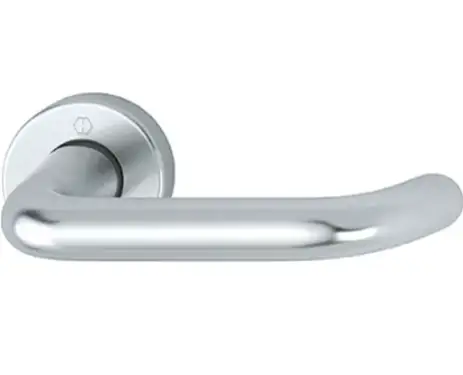 Click Here To Enlarge This Photo Of AR180S/10 Hoppe Paris Lever on Rose Sprung - Satin Anodised Aluminium (2655983)