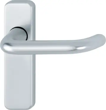 Click Here To Enlarge This Photo Of 138S/267U (AR200S/11) Hoppe Sprung Long Plate Latch Levers - Satin Anodised Aluminium (2655959)