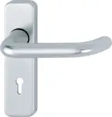138S/267U (AR200S/12) Hoppe Sprung Lock Levers 57mm Centres - Satin Anodised Aluminium (2655908)