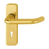 138S/267U (AR200S/12) Hoppe Sprung Lock Levers 57mm Centres - Gold Anodised Aluminium (2698588)