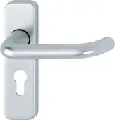 138S/267U (AR200S/13) Hoppe Sprung Euro Profile Lock Levers 47.6mm Centres - Satin Anodised Aluminium (2655916)