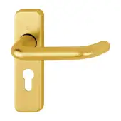 138S/267U (AR200S/13) Hoppe Sprung Euro Profile Lock Levers 47.6mm Centres - Gold Anodised Aluminium (2698625)