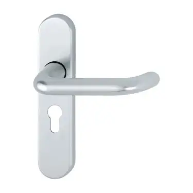 Click Here To Enlarge This Photo Of 138S/2600 (AR200S/33) Hoppe Sprung Euro Profile Lock Levers 47.6mm Centres - Satin Anodised Aluminium (87108217)