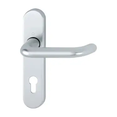 Click Here To Enlarge This Photo Of 138S/2600 (AR200S/33-SP-72) Hoppe Sprung Euro Profile Lock Levers 72mm Centres - Satin Anodised Aluminium (2654518)