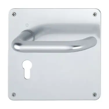 Click Here To Enlarge This Photo Of 138S/304L (AR200S/18-SP) Hoppe Sprung Euro Profile Lock Levers 47.6mm Centres - Satin Anodised Aluminium (2656281)