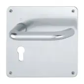 138S/304L (AR200S/18-SP) Hoppe Sprung Euro Profile Lock Levers 47.6mm Centres - Satin Anodised Aluminium (2656281)