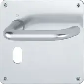 138S/304L (AR200S/19-SP) Hoppe Sprung Oval Profile Lock Levers 48.5mm Centres - Satin Anodised Aluminium (2656290)