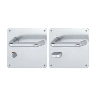 Click Here To Enlarge This Photo Of 138S/304L (AR200S/20-SP-LH) Hoppe Sprung Bathroom Levers – Left Hand 57mm Centres - Satin Anodised Aluminium (2698781)