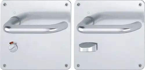 Click Here To Enlarge This Photo Of 138S/304L (AR200S/20-SP-RH) Hoppe Sprung Bathroom Levers – Right Hand 57mm Centres - Satin Anodised Aluminium (2694675)