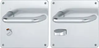 138S/304L (AR200S/20-SP-RH) Hoppe Sprung Bathroom Levers – Right Hand 57mm Centres - Satin Anodised Aluminium (2694675)