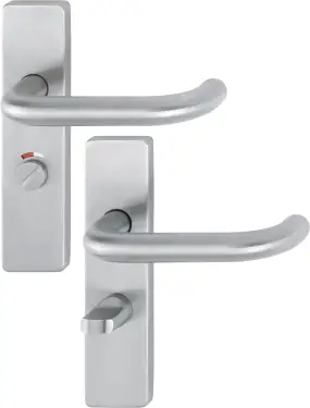 Click Here To Enlarge This Photo Of E138F/202K-A4 (AR361/15) Hoppe Bathroom Levers 57mm Centres - Satin Stainless Steel (87100974)