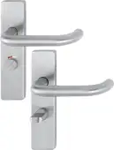 E138F/202K-A4 (AR361/15) Hoppe Bathroom Levers 57mm Centres - Satin Stainless Steel (87100974)