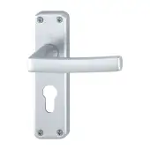 1107/267-PZ Hoppe Dubayy Euro Profile Lock Levers - Satin Anodised Aluminium (3802455)