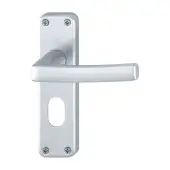 1107/267-OZ Hoppe Dubayy Oval Profile Lock Levers - Satin Anodised Aluminium (3836006)