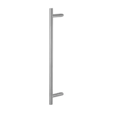 Click Here To Enlarge This Photo Of AR3625/600BF-CR-WD Hoppe 25mm x 600mm Cranked T Bar Pull Handle (Bolt Through Fixings For Timber Doors) - Satin Stainless Steel (87141923)