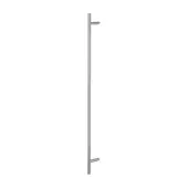AR3625/1200BF-CR-WD Hoppe 25mm x 1200mm Cranked T Bar Pull Handle (Bolt Through Fixings For Timber Doors) - Satin Stainless Steel (87141951)