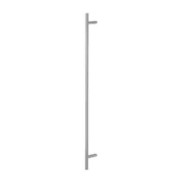 Click Here To Enlarge This Photo Of AR3625/1200BB-CR-WD Hoppe 25mm x 1200mm Cranked T Bar Pull Handle (Back to Back Fixings For Timber Doors) - Satin Stainless Steel (87141895)