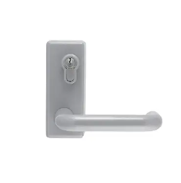 Click Here To Enlarge This Photo Of AR885L-SE Hoppe External Lever Operated Outside Access Device c/w Cylinder - Silver (50015606)