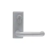 AR885L-SE Hoppe External Lever Operated Outside Access Device c/w Cylinder - Silver (50015606)