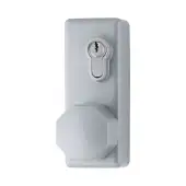 AR885K-SE Hoppe External Knob Operated Outside Access Device c/w Cylinder - Silver (87100223)