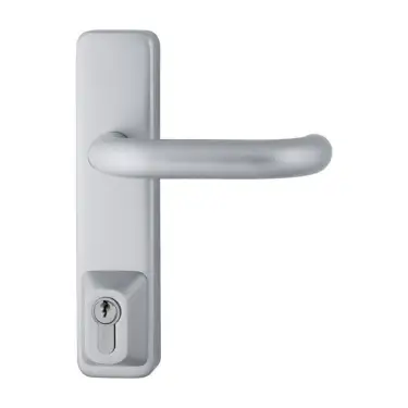 Click Here To Enlarge This Photo Of AR8805-SE Hoppe External Lever Operated Locking Attachment - Silver (87138388)