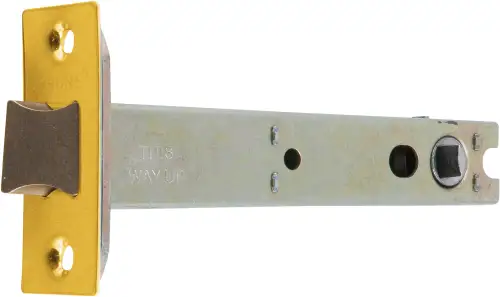 Click Here To Enlarge This Photo Of AR8019-128-SC/PB Hoppe Heavy Duty Tubular Mortice Latch 128mm - Satin Chrome / Polished Brass (87101345)