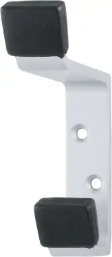 Click Here To Enlarge This Photo Of AR218 Hoppe Buffered Hat And Coat Hook - Satin Anodised Aluminium (8504459)