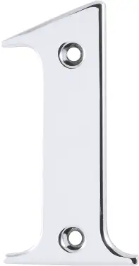 Click Here To Enlarge This Photo Of AR740-1-PCH Hoppe Face Fix Numeral 1 - Polished Chrome (87143568)