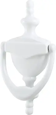 Click Here To Enlarge This Photo Of AR726-WHT Hoppe Traditional Door Knocker - White (87143407)