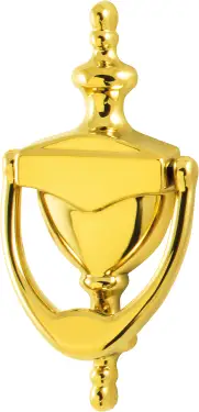 Click Here To Enlarge This Photo Of AR726-PBR Hoppe Traditional Door Knocker - Polished brass (87143421)