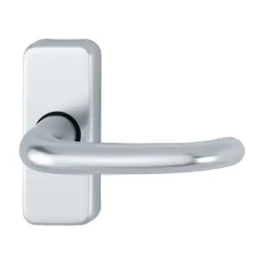 Click Here To Enlarge This Photo Of 173/266U Hoppe Strasbourg Latch Levers on Short Plate - Aluminium (3438366)