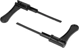 AR600-LEVER-TEMP Hoppe Temporary Lever Handles Set - Black (87127260)