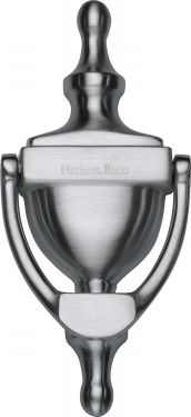 Click Here To Enlarge This Photo Of V910 152-SC Heritage Brass Urn Knocker 6" Satin Chrome Finish